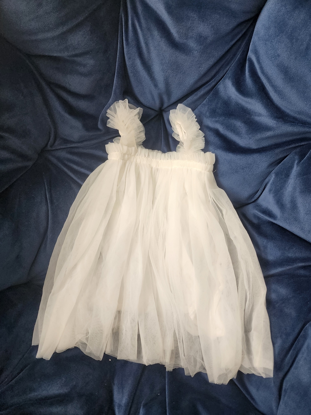 White Tulle Baby Flower Girl Dress
